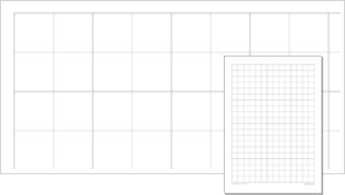 Square graph paper with 1/2 inch grid