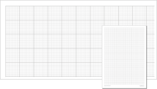 Square graph paper with 1mm. grid