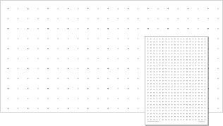 Square graph paper with 5mm. dots